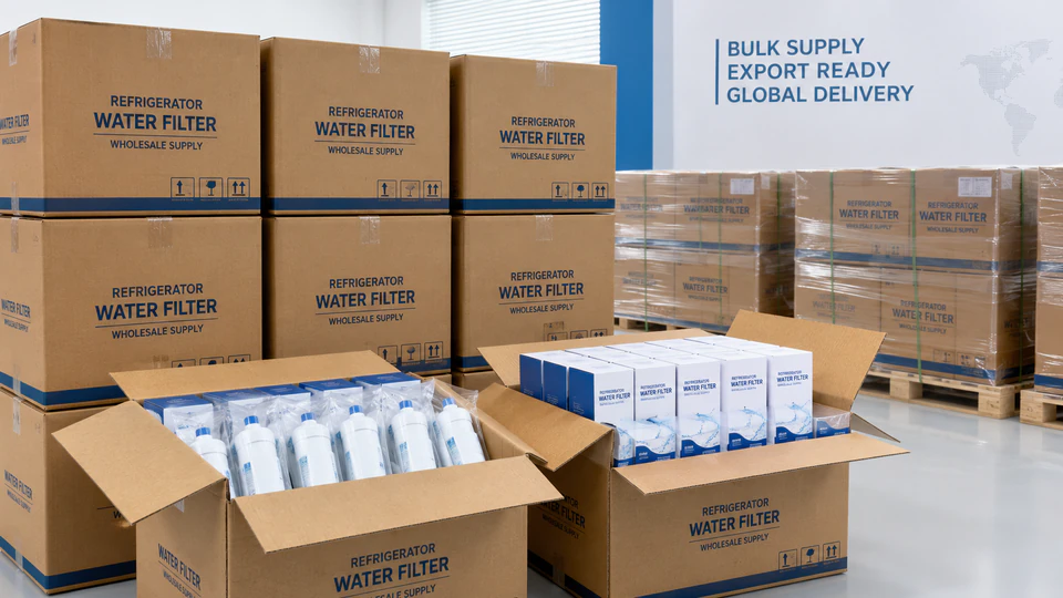 Bulk carton packaging for wholesale compatible replacement filter supply